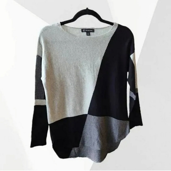INC International Concepts Color block Sweater Petite Small NWT Msrp $59… - Picture 3 of 5